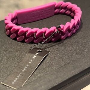 #741-(NWT) Marc Jacobs plum Rubber Bracelet